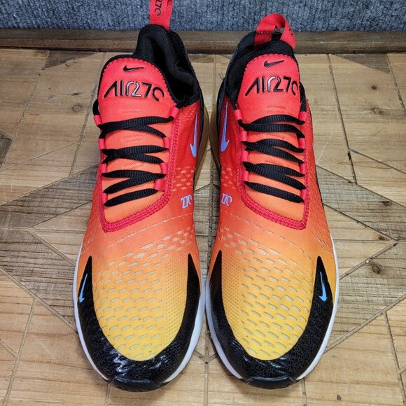 Nike Air Max 270 Mens 11.5 Athletic Running Shoes Sneakers Sunset DQ7625-600 - Picture 3 of 11